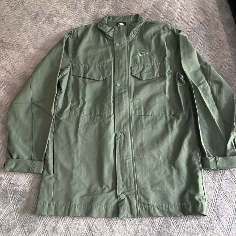 Nike army green overcoat